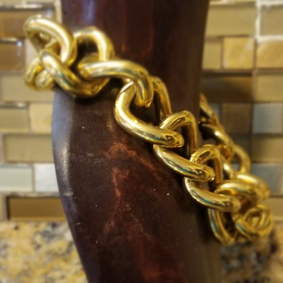 RARE MICHAEL KORS LARGE TOGGLE NECKLACE + MK MASK - Picture 8 of 16